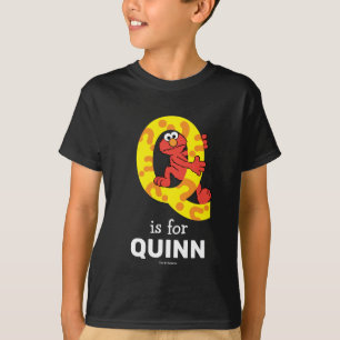 T-shirt Elmo Alphabet Q Point d'interrogation