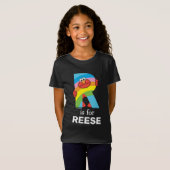 T-Shirt Elmo Alphabet | R arc-en-ciel (Devant entier)