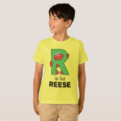 T-shirt Elmo Alphabet | R Vert (Devant entier)