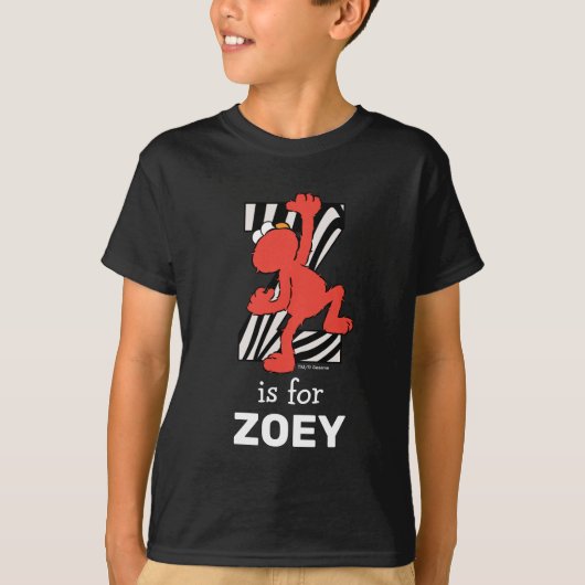 T-shirt Elmo Alphabet | Z Zebra (Devant)