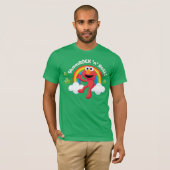 T-shirt Elmo | Arc en arc-en-ciel shamrock 'n' (Devant entier)