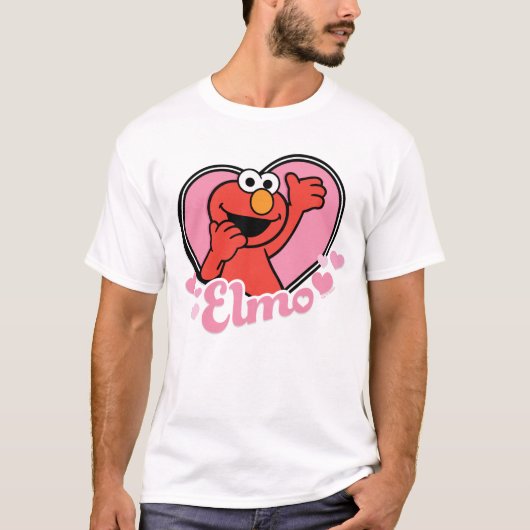 T-shirt Elmo dans le coeur Valentine (Devant)