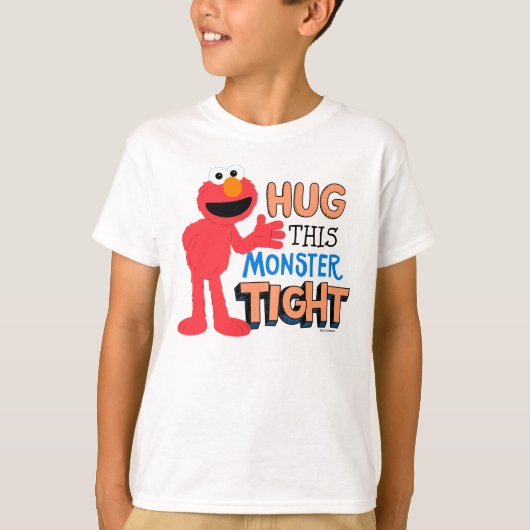 T-shirt Elmo | Enserrez ce monstre serré (Devant)