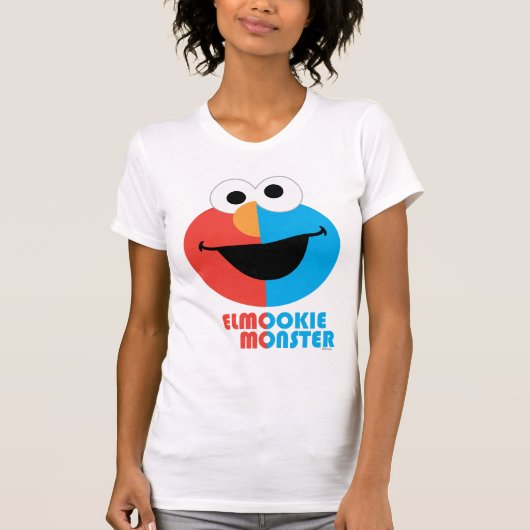T-shirt Elmo et biscuit demi-visage (Devant)