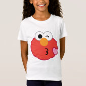 T-Shirt Elmo Face Jeter un baiser (Devant)