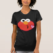 T-shirt Elmo Face Jeter un baiser (Devant)