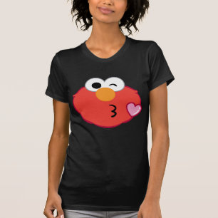 T-shirt Elmo Face Jeter un baiser