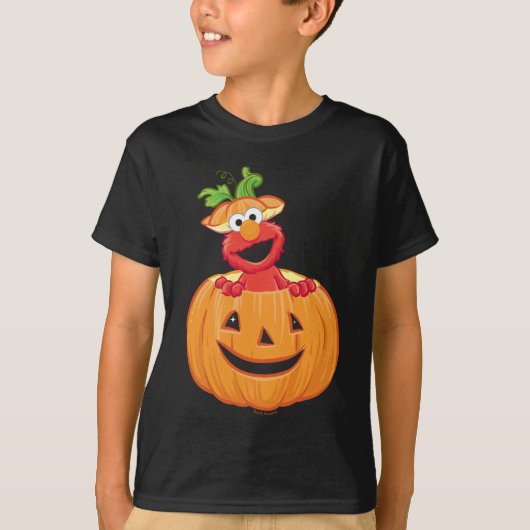 T-shirt Elmo | Halloween Jack-O-Lantern (Devant)