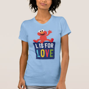 T-shirt Elmo   L est pour l'amour