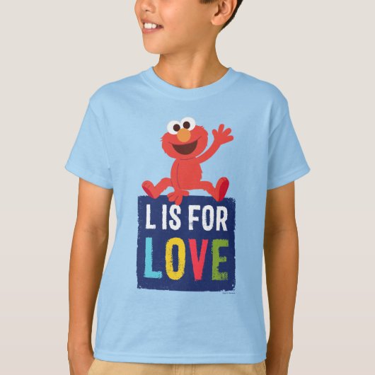 T-shirt Elmo | L est pour l'amour (Devant)