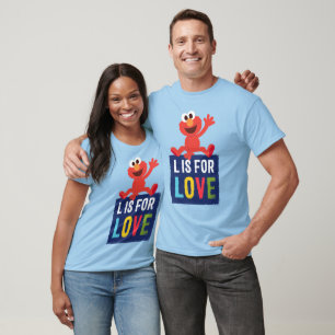 T-shirt Elmo   L est pour l'amour