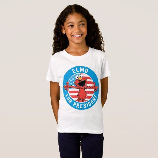 T-Shirt Elmo pour le président - Drapeau (Devant entier)