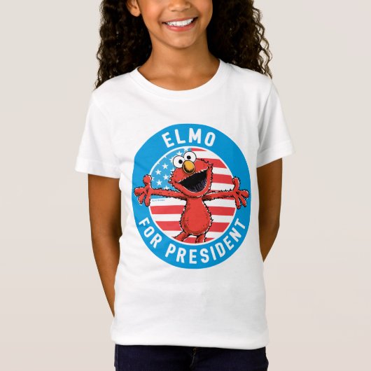 T-Shirt Elmo pour le président - Drapeau (Devant)