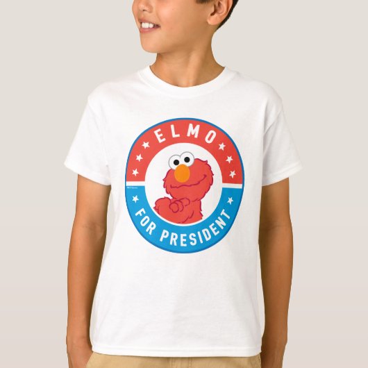 T-shirt Elmo pour Président Badge (Devant)