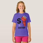 T-shirt Elmo | S est pour soeur (Devant entier)