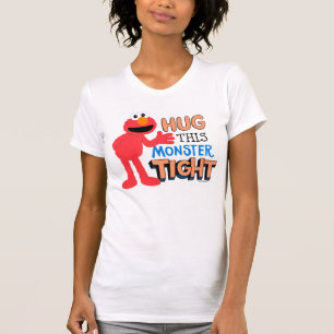 T-shirt Elmo   Serre ce monstre très fort