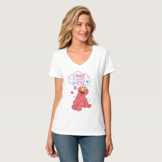 T-shirt Elmo | Un sourire est toujours dans le style (Devant entier)