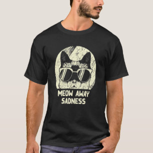 T-shirt Éloignez la tristesse, chat Positivité Chat Posit