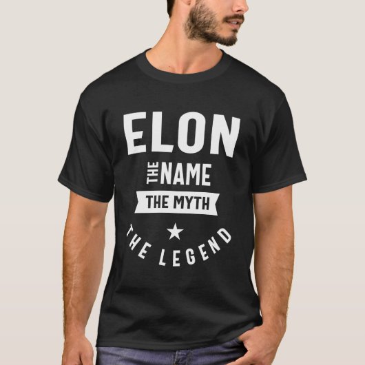 T-shirt Elon Nom personnalisé Anniversaire Cadeau (Devant)