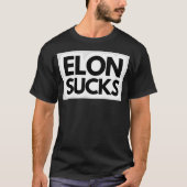 T-shirt Elon Sucks Tesla Bumper Sticker Vinyl Decal Access (Devant)