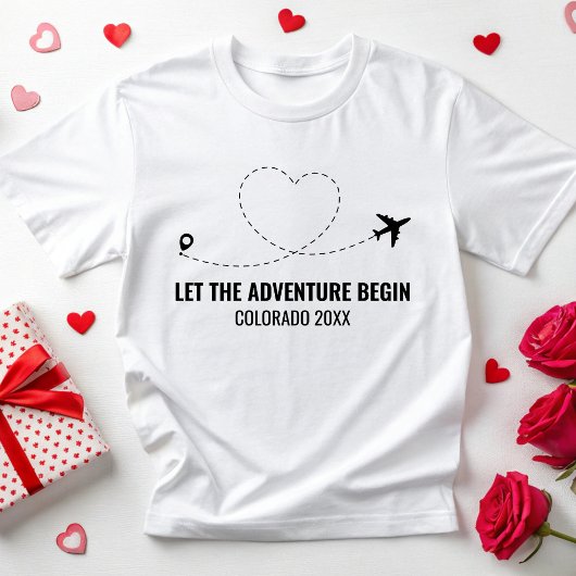 T-shirt Elopement de voyage de mariage de destination pers