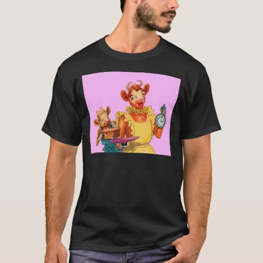 T-shirt Elsie la vache et sa fille Beulah - C'est l'heure (Devant)