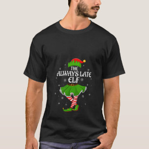 T-shirt Élue de Noël de la famille des filles toujours en