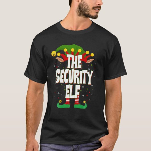 T-shirt Elves Group The Security Elf Christmas (Devant)
