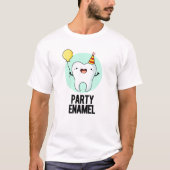 T-shirt Émail de fête Funny Dot Pun (Devant)