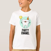 T-shirt Émail de fête Funny Dot Pun (Devant)