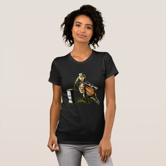 T-shirt Emballage de baril de cheval (Devant entier)