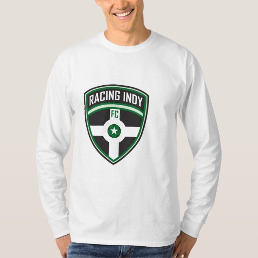 T-shirt Emballage de la longue douille d'Indy (Devant)