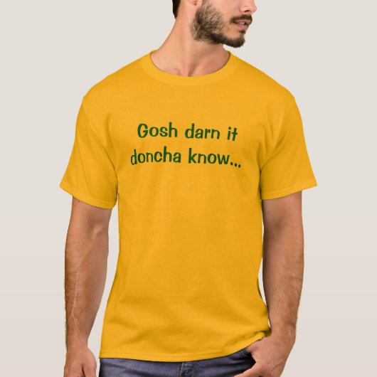 T-shirt Emballeur Cheeseheads de Green Bay (Devant)