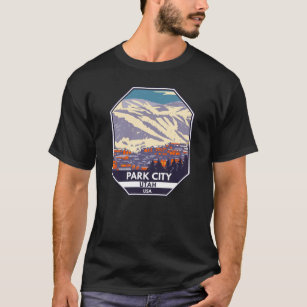 T-shirt Emblem de la région d'hiver de Park City Utah