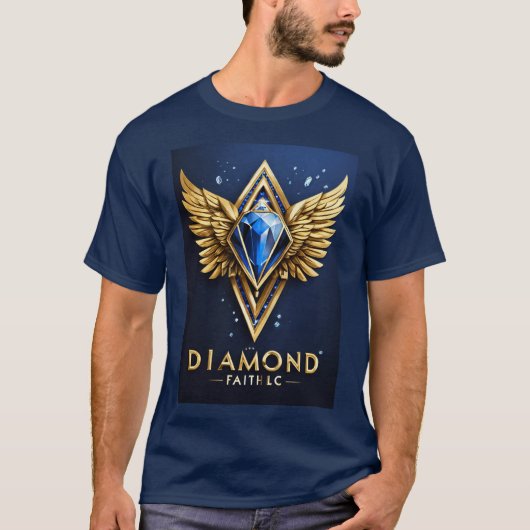 T-shirt Emblem Diamond Faith LLC (Devant)