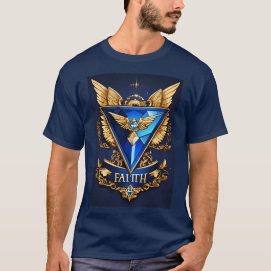 T-shirt Emblem Diamond Faith LLC (Devant)