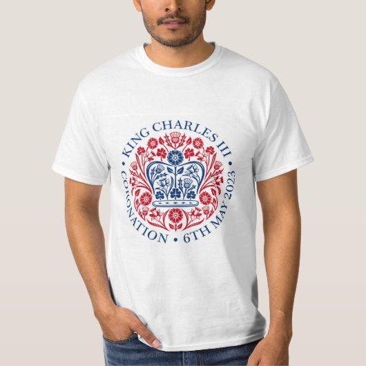 T-shirt Emblem du couronnement du roi Charles III (Devant)