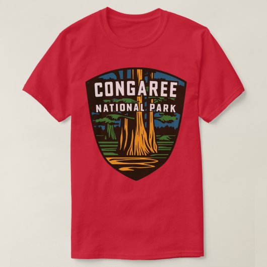 T-shirt Emblem du parc national de Congaree (Design devant)