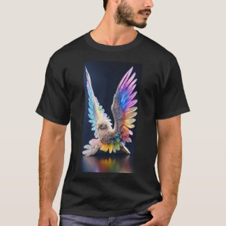 T-shirt Emblem en cristal gras : Embrassez les peu