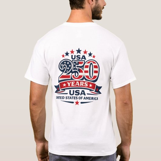 T-shirt Emblème 250 ans États-Unis (Dos)