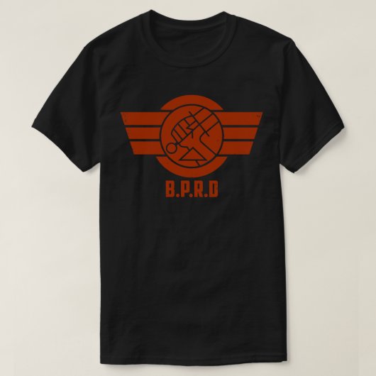 T-shirt Emblème BPRD rouge (Design devant)