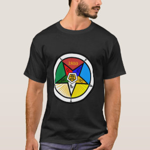 T-shirt Emblème circulaire OES 1850 de l'Etoile Orientale