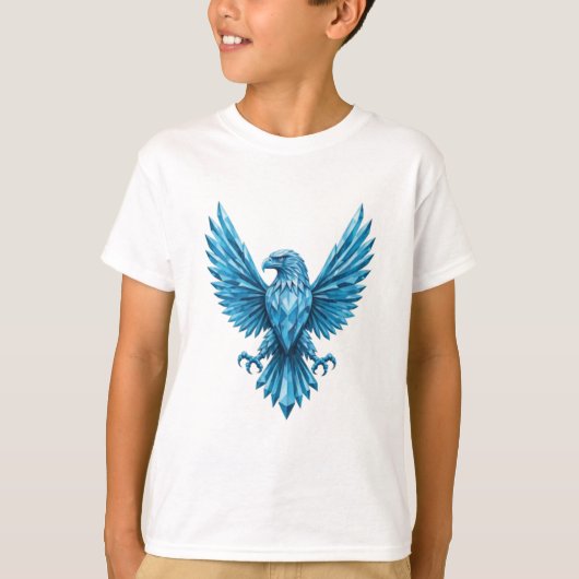 T-shirt Emblème d'aigle de cristal - Symbole de liberté et (Devant)