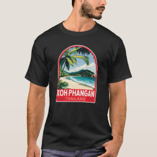 T-shirt Emblème d'art de voyage Koh Phangan Thaïlande