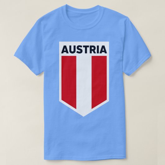 T-shirt Emblème d'Austria Flag (Design devant)