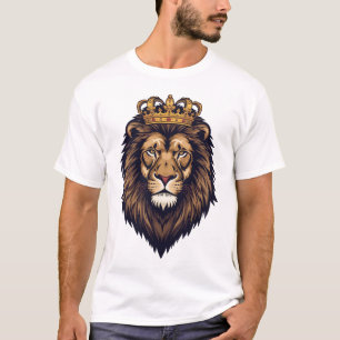 T-shirt Emblème de couronne de lion royal