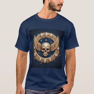 T-shirt Emblème de crâne pour décoration gothique 💀