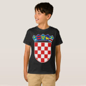 T-shirt emblème de croatie (Devant entier)