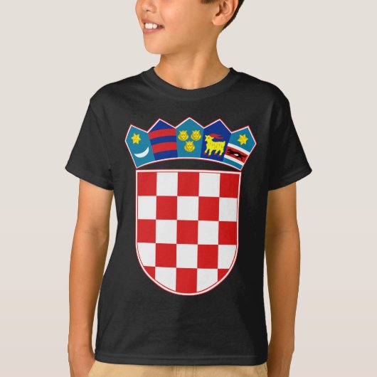 T-shirt emblème de croatie (Devant)