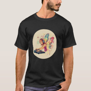 T-shirt Emblème de DJ Fée de Fête pour les Amoureux de Mus